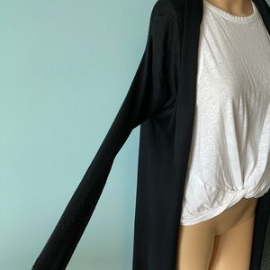 BCBGMaxzaria black long sleeve cardigan